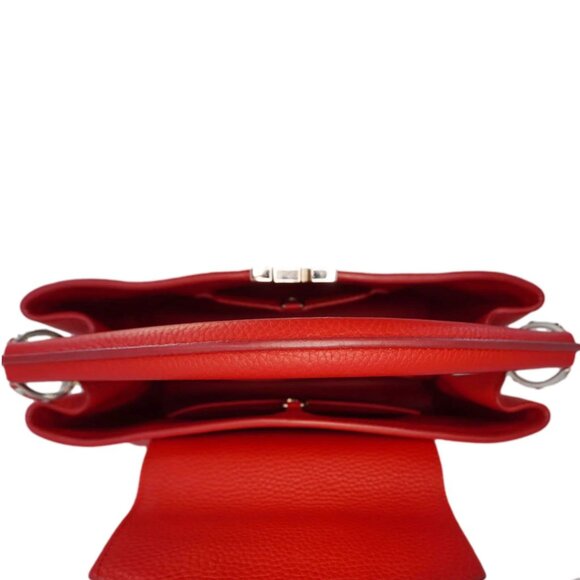 Louis Vuitton Capucines Taurillon Leather Satchel Bag Red - Picture 10 of 12
